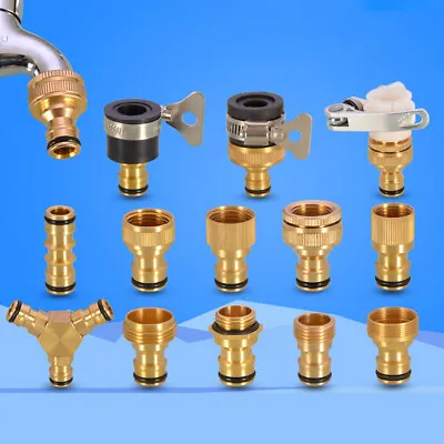 Tap Adaptor Washing Machine Water Pipe Connector Tube Brass Thread Hose Fitting • £128.28