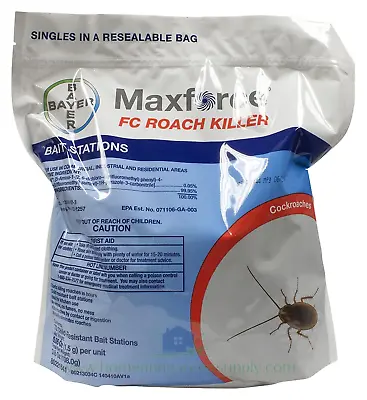 Maxforce FC Roach Killer Bait Stations 72 Stations For Each Bag By Envu • $75.99