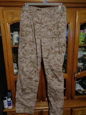 FROG USMC MARPAT LARGE REGULAR TAN DESERT Combat Trouser SEAL AOR1  USED  LR • $39.75