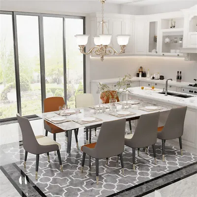 1.8M Stretchable Kitchen Dining Table Feast X-mas Dinner W Sturdy Oval Steel Leg • $719.95