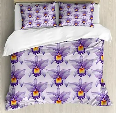 Purple Ambesonne Duvet Cover Set Twin Queen King Sizes With Pillow Shams Bedding • $69.99