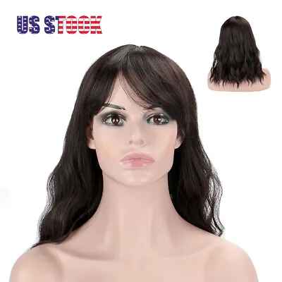 Women Full Wig Brazilian Remy Human Hair Body Wave Lace Front Human Hair Wigs • $13.42