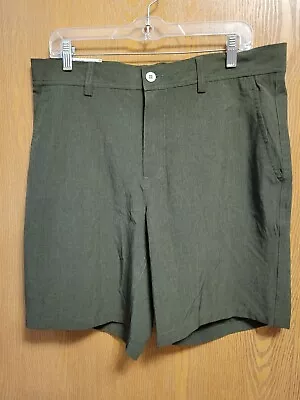 NWT Lite Weight Golf Style Shorts By 32° Cool. Sz 34. Color Moss Green/Gray • $13