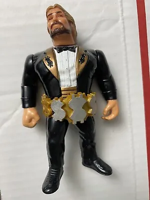 1990 WWF Hasbro Series 1 The Million Dollar Man Ted DiBiase Black With Belt WWE • $45