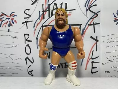 WWF Hasbro Hacksaw Jim Duggan Wrestling Figure Series 9 1993 WWE WCW VERY NICE • $23.50