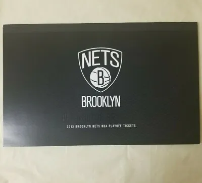 Brooklyn Nets 2013 NBA Ticket Stubs -four Tickets- Inaugural Season Playoff Book • $25