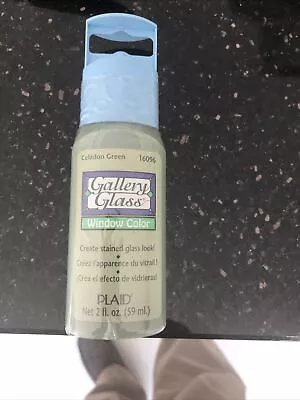 Plaid Gallery Glass Paint - 59 Ml - Celadon Green • £2.49