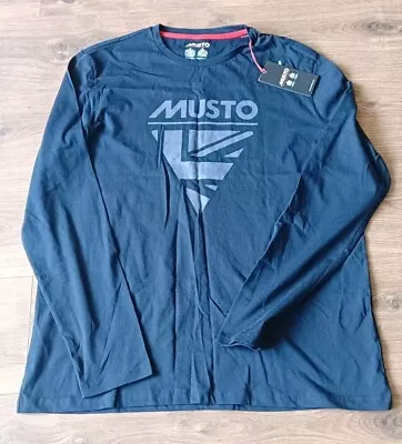 Musto Mens Marina Musto Logo Long Sleeve Tee • £23.50