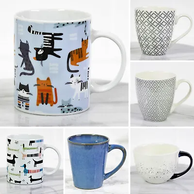 £6.95 • Buy Sabichi Matt Stoneware Coffee Mugs Glossy Porcelain Tea Cups New Bone China Mug