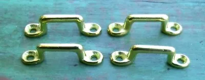 Lot Of 4 Footman Loop Solid Brass 3/8  X 3/4  Strap Civil War McClellan Saddle • $11.25