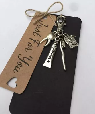 £5.85 • Buy Dentist Dental Nurse Hygienist Keyring / Clip On Keychain /gift * Graduation