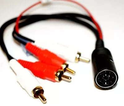 Blaupunkt Female 8 Pin Din To 4 Male  Rca For Porsche With Bqa80 Oem Amp Only!! • $40