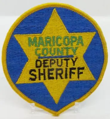 Vintage Maricopa County Deputy Sheriff Police Patch - Gauze Back • $13.95