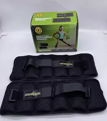 Golds Gym 5 LBS Pair Adjustable Ankle Weights Wrist Arm Leg Exercises • $11.99