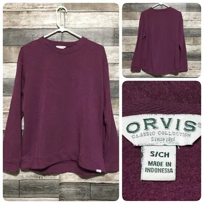 Orvis Classic Collection Sweatshirt Women’s S Purple Pullover Soft Modal Blend • $18.99