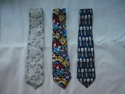 Walt Disney Tie Mickey Mouse Silk Choose Pattern • $9.99