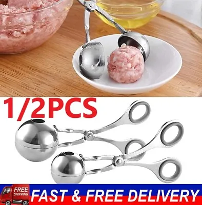 Meatball Maker Spoon Non Stick Thick Stainless Steel Meat Baller Kitchen Utensil • $6.32