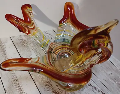 Murano Glass~ Duck Bowl/Ashtray/ Candy Dish~ Art Glass Sculpture~ Made In Italy • $24.99