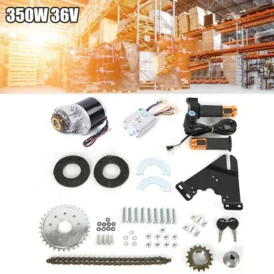 Brush Motor Electric Bicycle Conversion Kit For Common Bike Bicycle 350W 36V US • $106.40