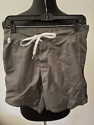 Sundek Surf Beach Board Shorts Swim Trunks Bath Suit Size 28 Dark Green • $27.99