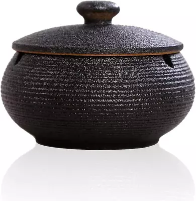 £12.99 • Buy Ceramic Ashtray With Lids,Windproof,Cigarette Ashtray For Indoor Or Outdoor Use，