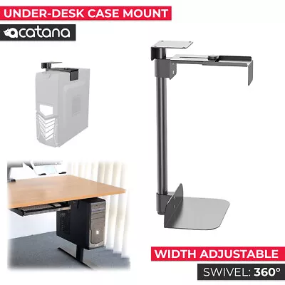 Under Desk PC Mount Holder Case CPU Desktop Tower Bracket Computer Wall ACATANA • $55.90