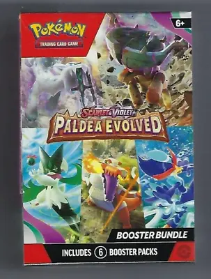 Paldea Evolved Pokemon TCG S&V  Booster Bundle - 6 Packs Factory Sealed • $23.22