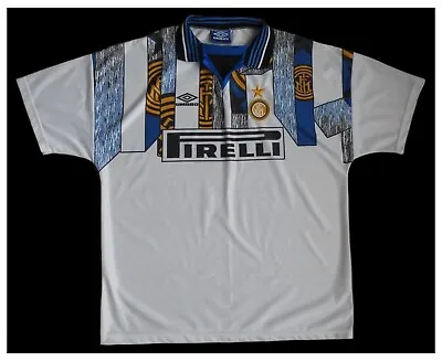 INTER MILAN Football Shirt - 1995-96 Original Umbro Away Adult XL Excellent ! • £95