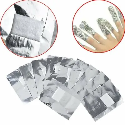 US 100-500Pcs Aluminium Foil Nail Wraps Art Soak Off Gel Polish Remover Cleaner • $17.92