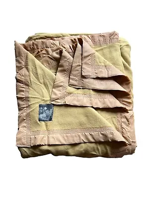 100% Merino Wool Blanket Bed Throw Vintage Brown 96  X 110  Queen Blanket Savoy • £89.99