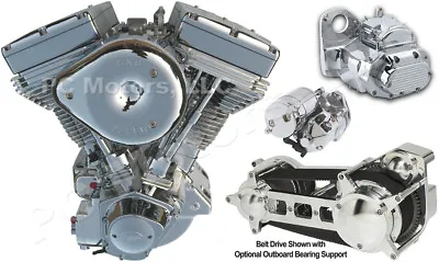 S&s Cycle Ultima 100” Polished Evo Softail Harley Driveline Engine Motor $0 S&h • $7049.99