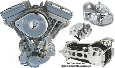 S&s Cycle Ultima 120” Polished Evo Softail Harley Driveline Engine Motor $0 S&h • $7049.99