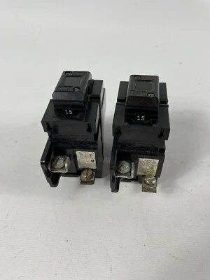$20.95 • Buy LOT OF 2 ITE Pushmatic P215 15 Amp 2 Pole 15A 2P 120/240V Circuit Breaker Tested