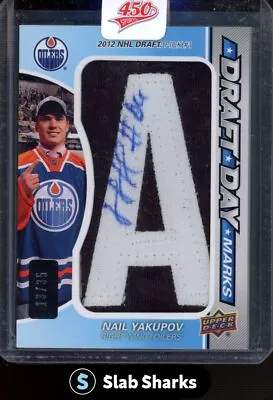 2012 Sp Game Used Nail Yakupov Draft Day Marks Auto /35 Rookie • $0.72