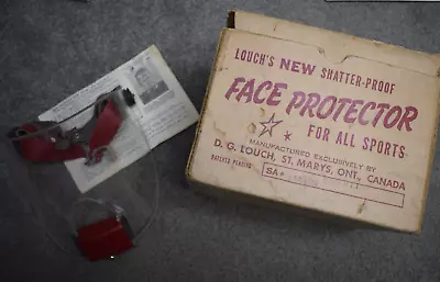 Vintage  Rare LOUCH'S FACE PROTECTOR MASK Hockey Sports Box  Goalie • $146.94