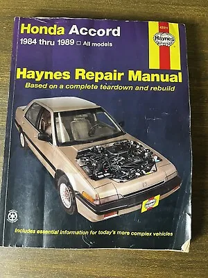 Honda Accord 1984-1989  Haynes 42011 • $3.99