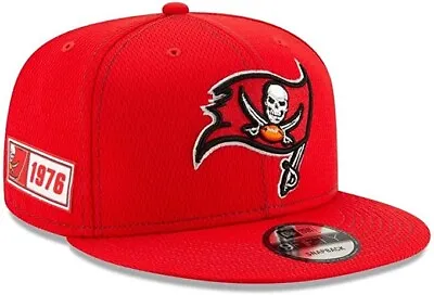 New Era Tampa Bay Buccaneers Cap. NFL Sideline 2019 Road Snapback. SALE RRP £32 • £17.49