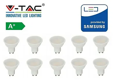 4 10 X 4.5W V-TAC GU10 SPOTLIGHT WITH SAMSUNG CHIP COLOR 3000k 4000K Or 6400k. • £7.99