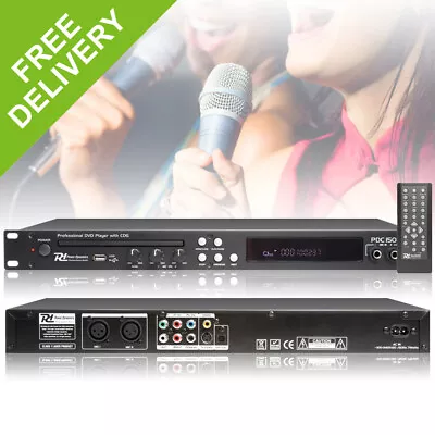 PD C150 USB CDG DVD 19  Rack Mount DJ Professional Remote Player Karaoke Machine • £175