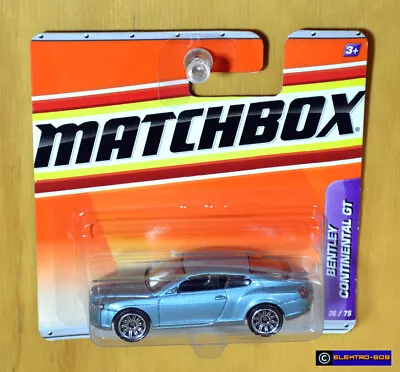 Matchbox Bentley Continental GT [Blue Silver] - New/Sealed/Rare • $28