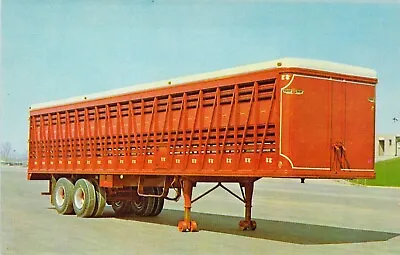 1964 IA Cedar Rapids Transport Trailers Livestock Van Hauler  Postcard A31 • $11.99