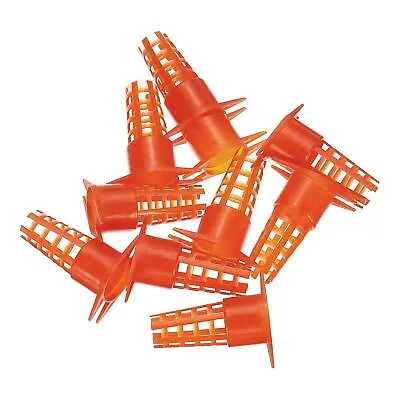 10Pcs Queen Bee Cage Plastic Push-in Opening Queen Bee Cell Protector Tool Red • £5.07