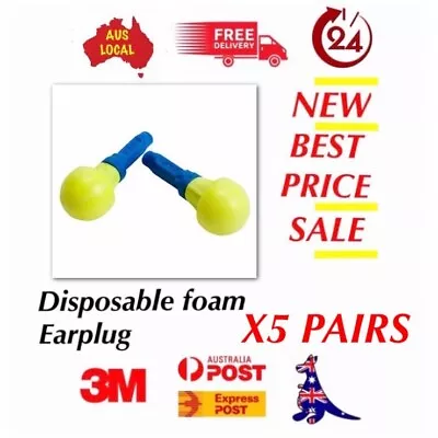 5 Pairs X 3M 318-1000 E-A-R Push-Ins Uncorded No Cable Ear Plugs PERTH Magic • $15.02