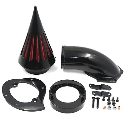 $91.76 • Buy Gloss Black Spike Air Cleaner Intake Kit For Yamaha Vstar V-Star 650 1986-2012