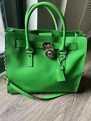 Michael Kors Palm Green Hamilton Large Tote Excellent Condition  • $175