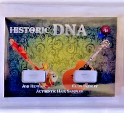 ELVIS PRESLEY JIMI HENDRIX # 12/12 HISTORIC DNA AUTHENTIC HAIR Leaf Pop Century • $599.99