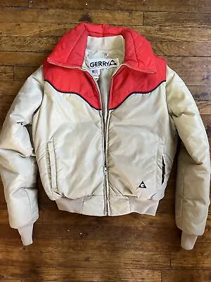 VTG 70s Gerry Goose Down Puffer Jacket Ski Coat & Vest Large Size 14 • $42