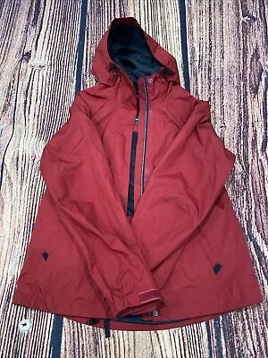 NWOT Eddie Bauer Rain Jacket Red Lightweight Sport Size Medium • $16.99