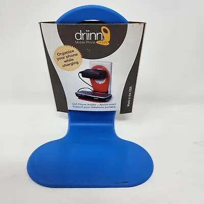 Driinn Mobile Phone Holder Charging Outlet Stand Blue Made In USA • $8.65