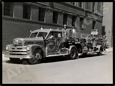 Detroit Fire Department New Metal Sign: Nice Vtg. Ladder Truck Pictured • $19.88